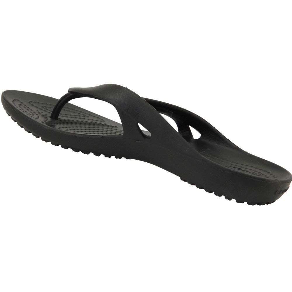 Crocs Kadee Flip Flop 2 Flip Flops - Womens Black Back View