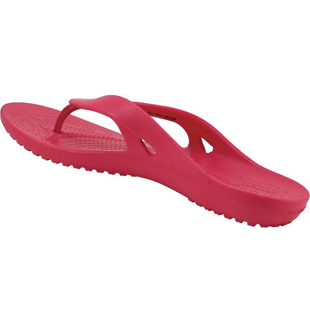 Crocs Kadee Flip Flop 2 Flip Flops - Womens Raspberry Back View