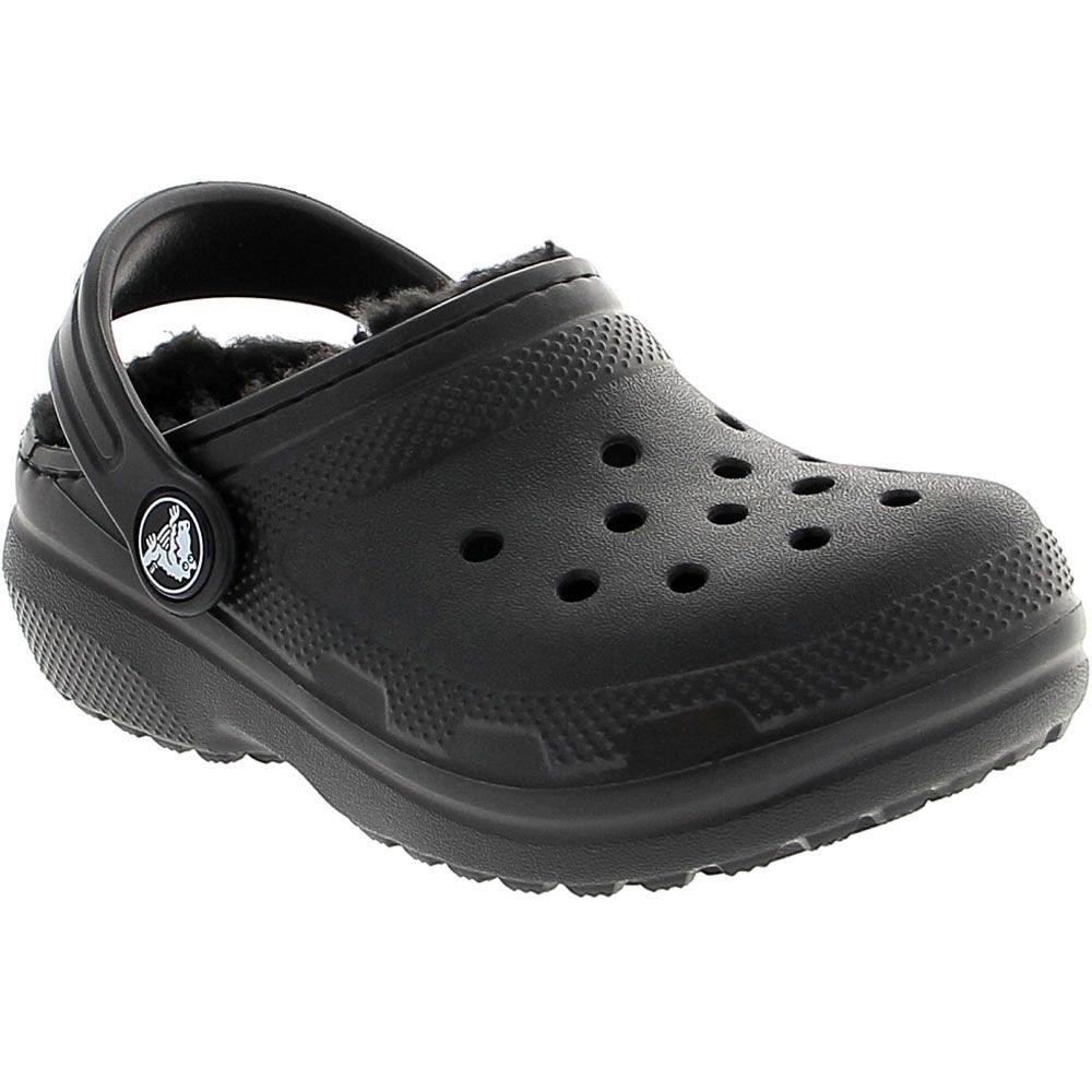 Crocs Classic Lined Clog Kids Sandals Black