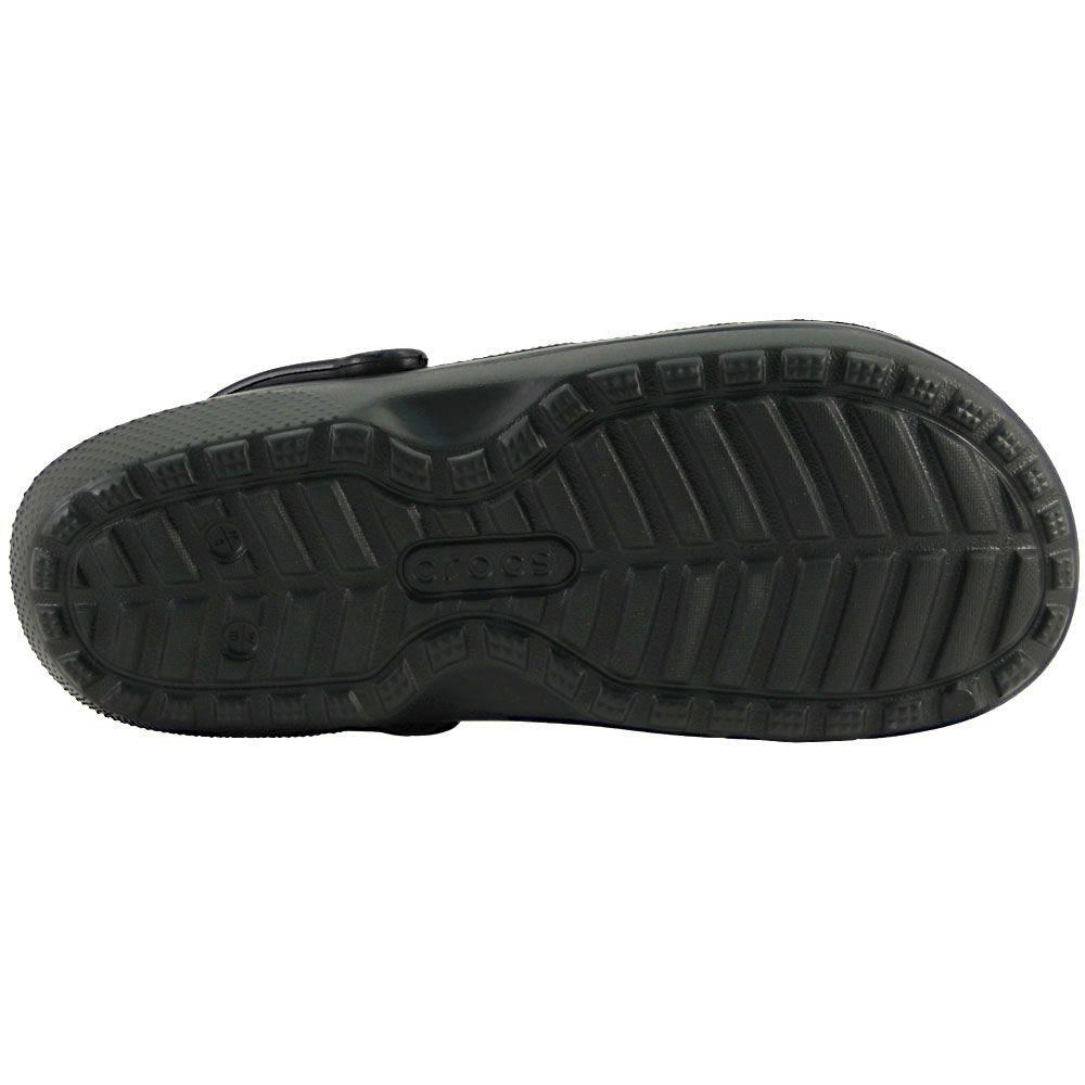Crocs Classic Lined Clog Water Sandals - Mens Black Sole View