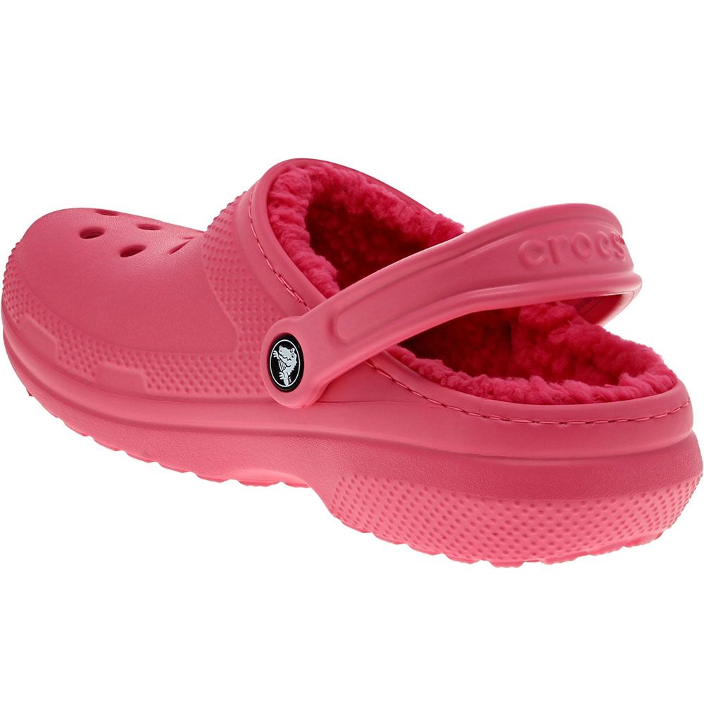 Crocs Classic Lined Clog Water Sandals - Mens Hyper Pink Back View