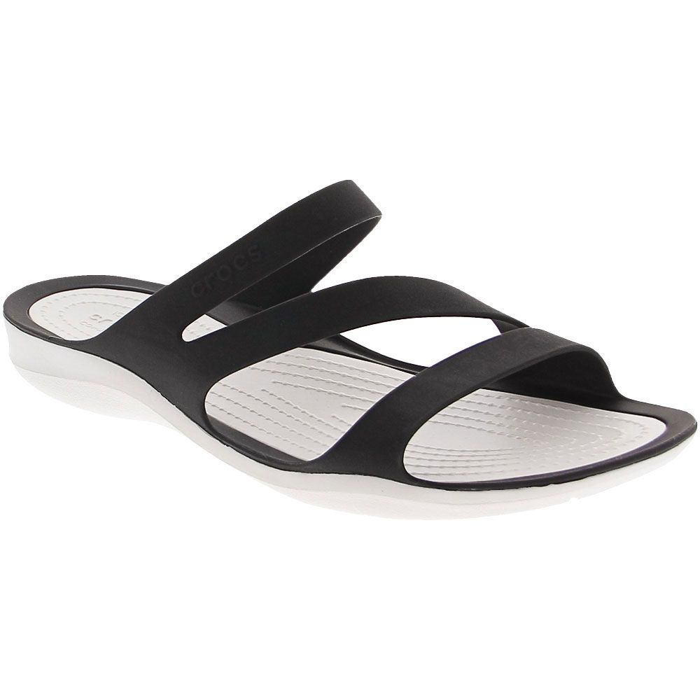 Crocs Swiftwater Water Sandals - Womens Black White