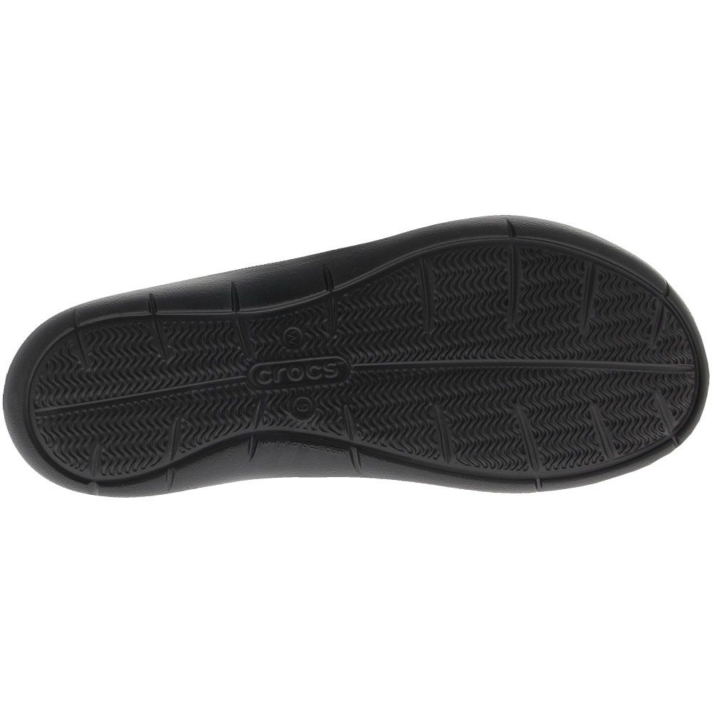Crocs Swiftwater Water Sandals - Womens Black Black Sole View