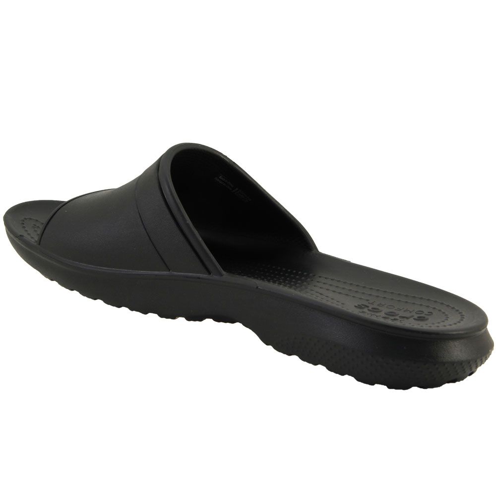Crocs Classic Slide Slide Sandals - Mens Black Back View