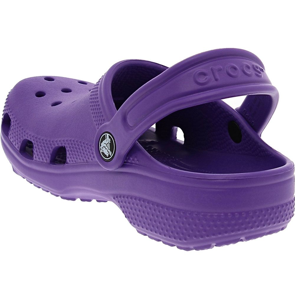 Crocs Classic Water Sandals - Boys | Girls Neon Purple Back View