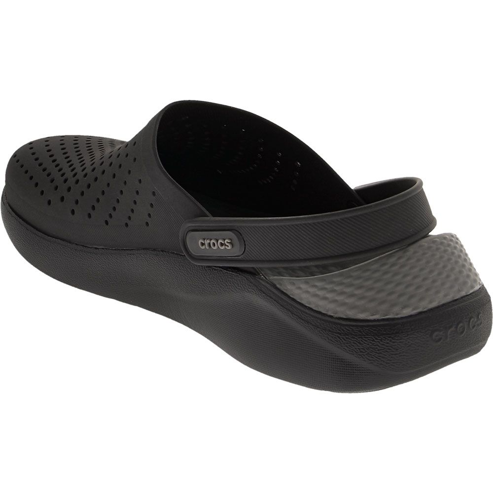 Crocs Lite Ride Clog 2 Water Sandals - Mens Black Grey Back View