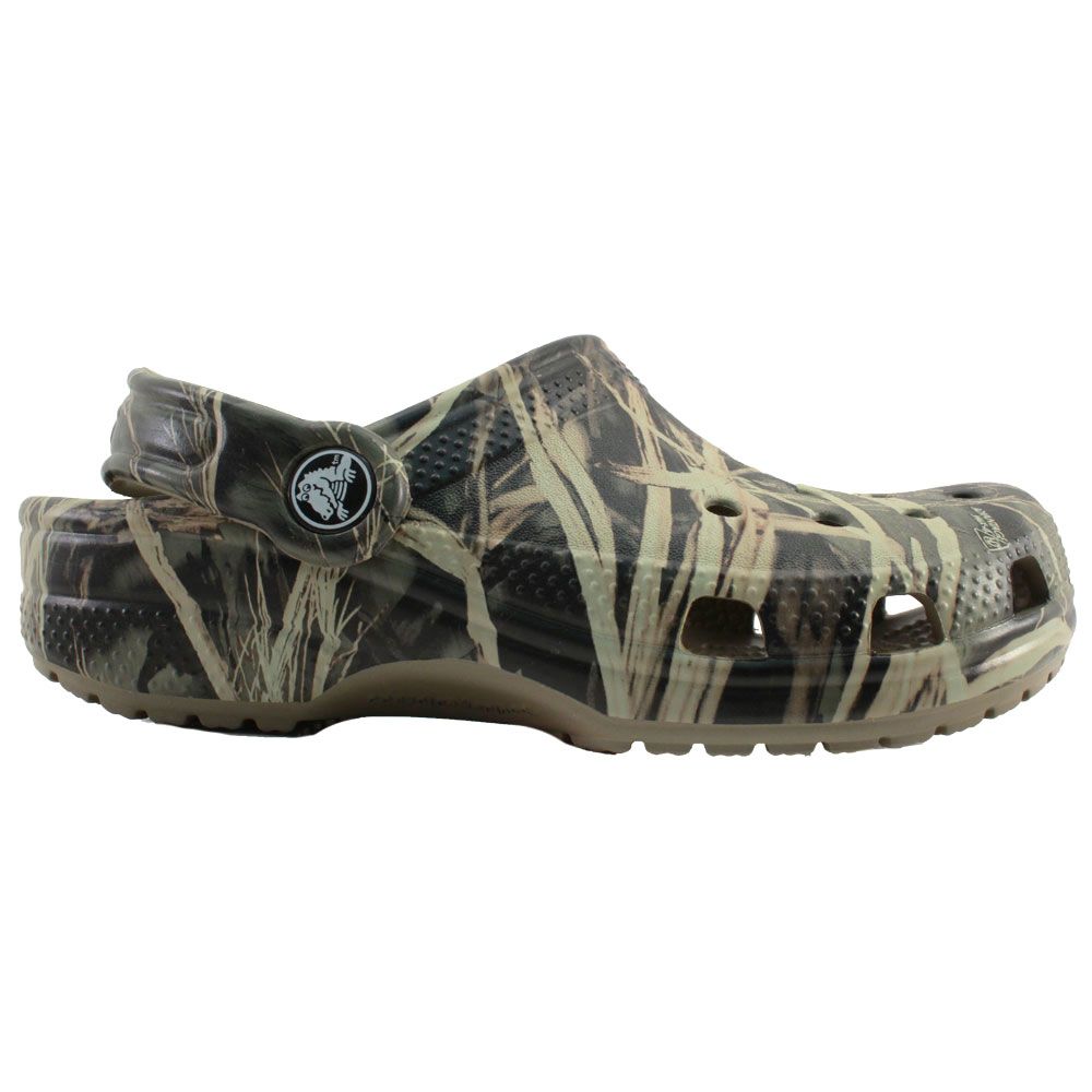 Crocs Classic Realtree Water Sandals - Boys | Girls Camouflage Side View