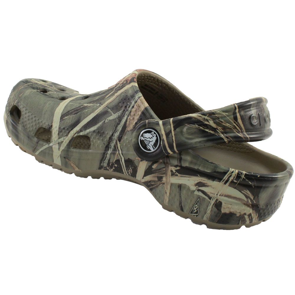 Crocs Classic Realtree Water Sandals - Boys | Girls Camouflage Back View