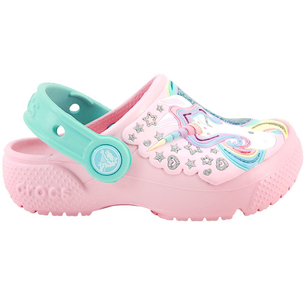 Crocs Unicorn Funlab Clog Water Sandals - Girls Pink Mint