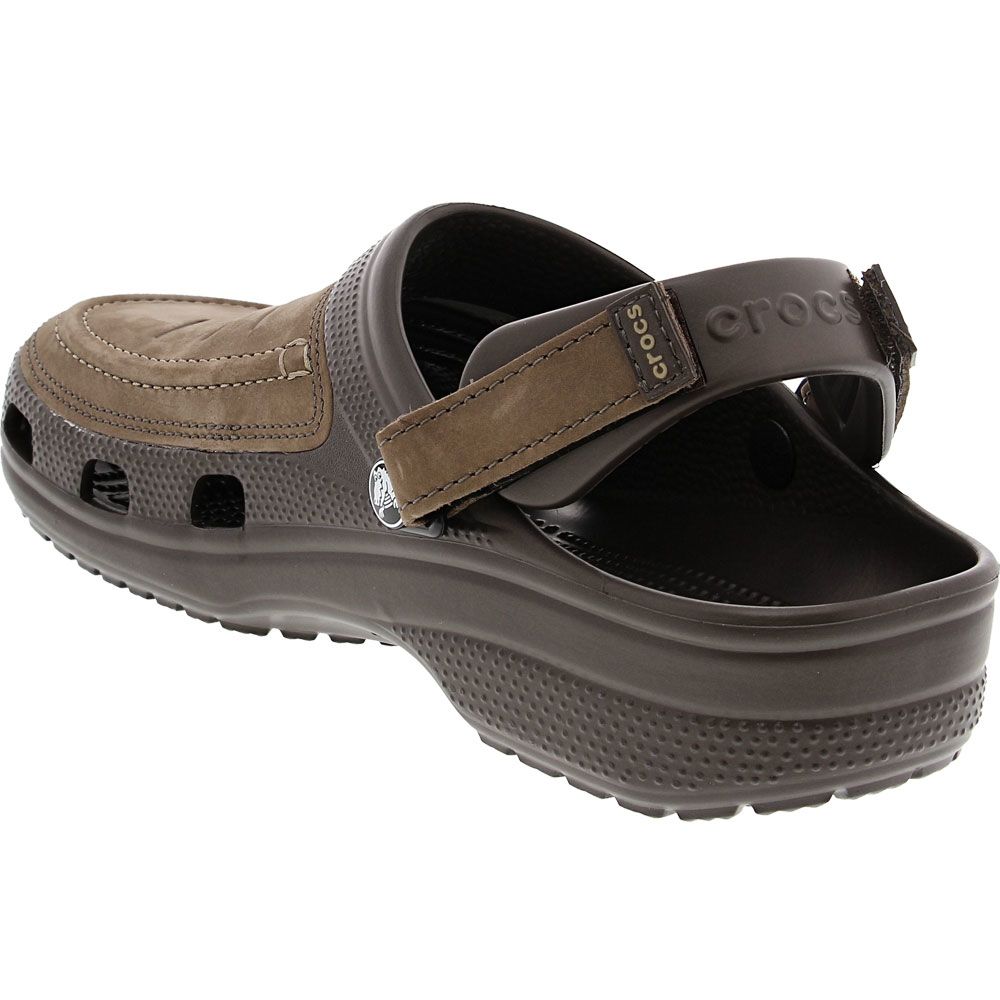 Crocs Yukon Vista Clog Water Sandals - Mens Dark Brown Back View