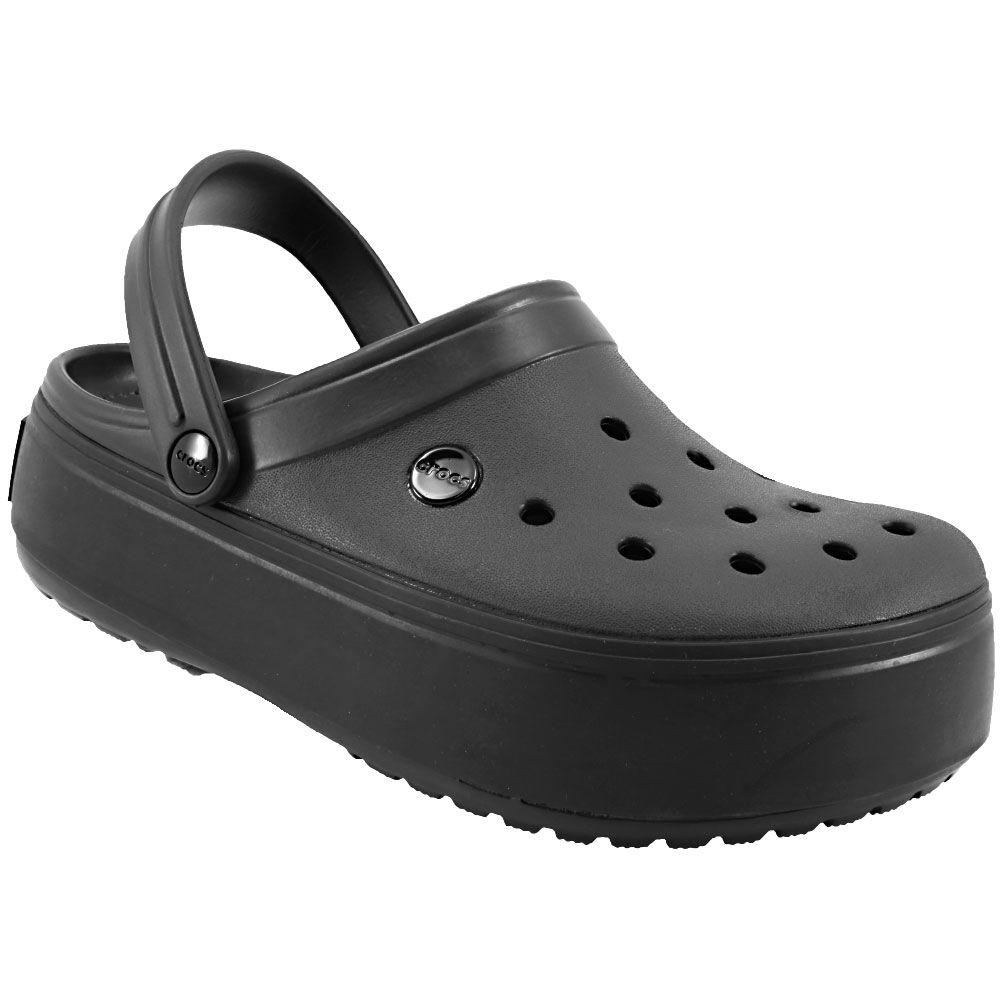 Crocs Crocband Platform Slide Sandals - Womens Black Black