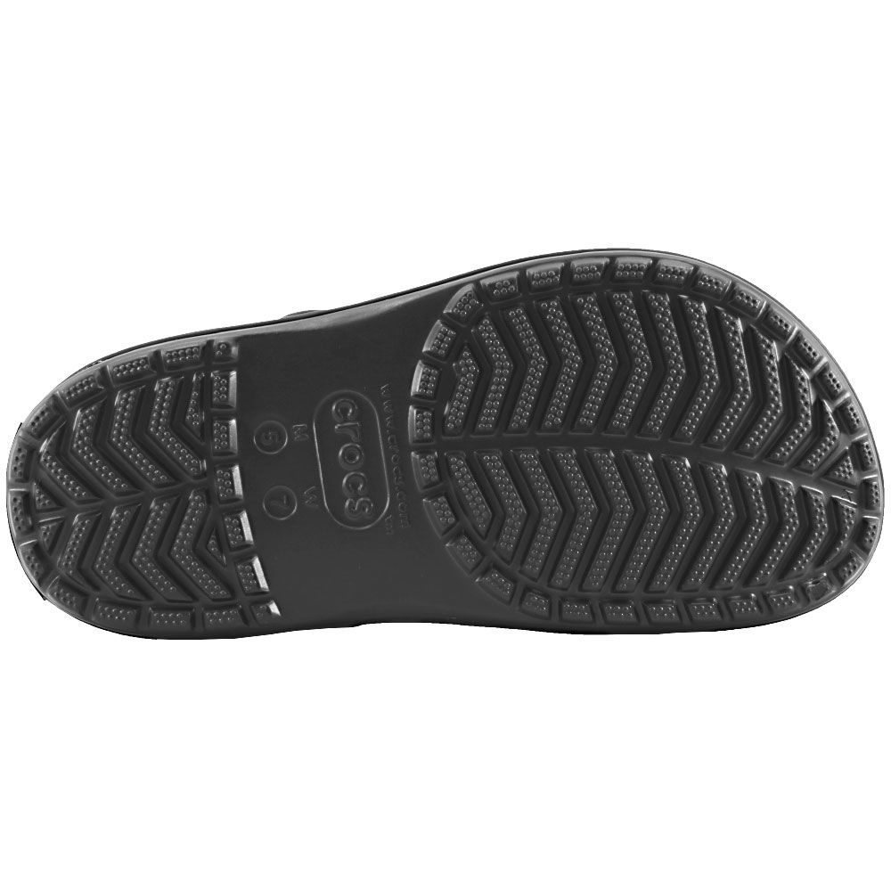 Crocs Crocband Platform Slide Sandals - Womens Black Black Sole View