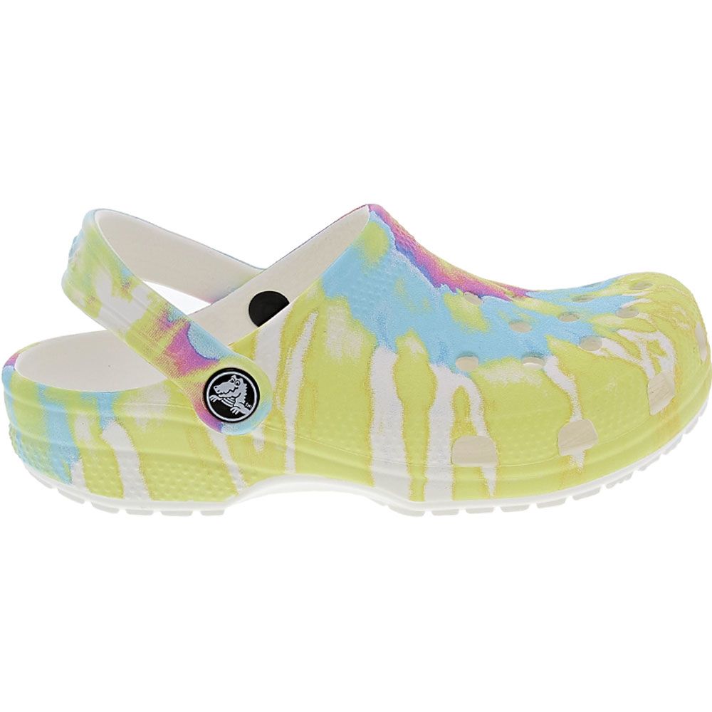Crocs Classic Tie Dye Graphic Water Sandals - Girls | Rogan's Shoes
