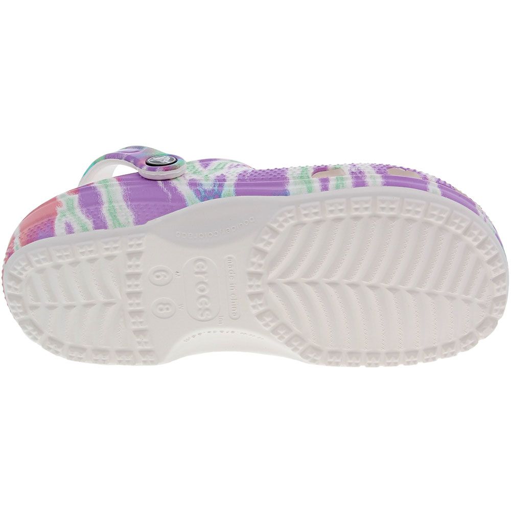 Crocs Classic Tie Dye Graphi Water Sandals - Mens Multi 3 Sole View