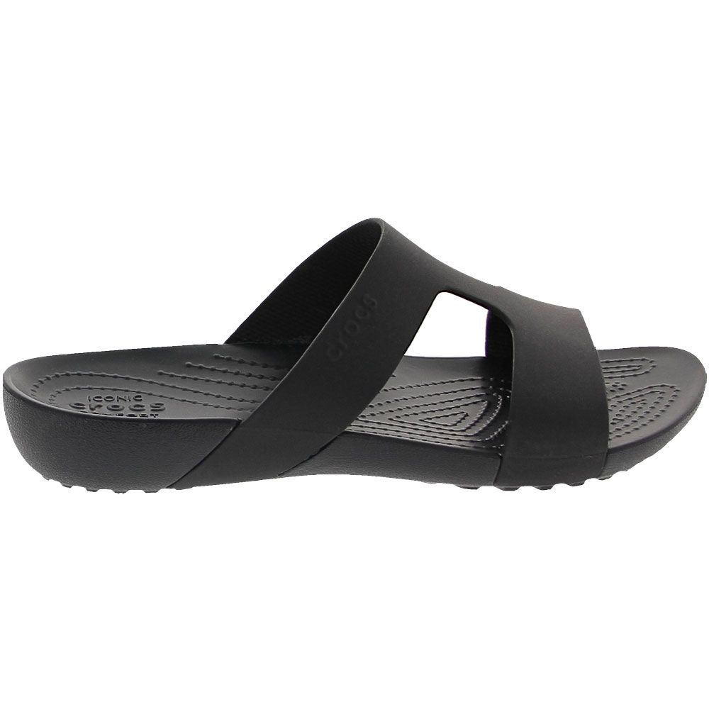Crocs Serena Slide Sandals - Womens Black Black