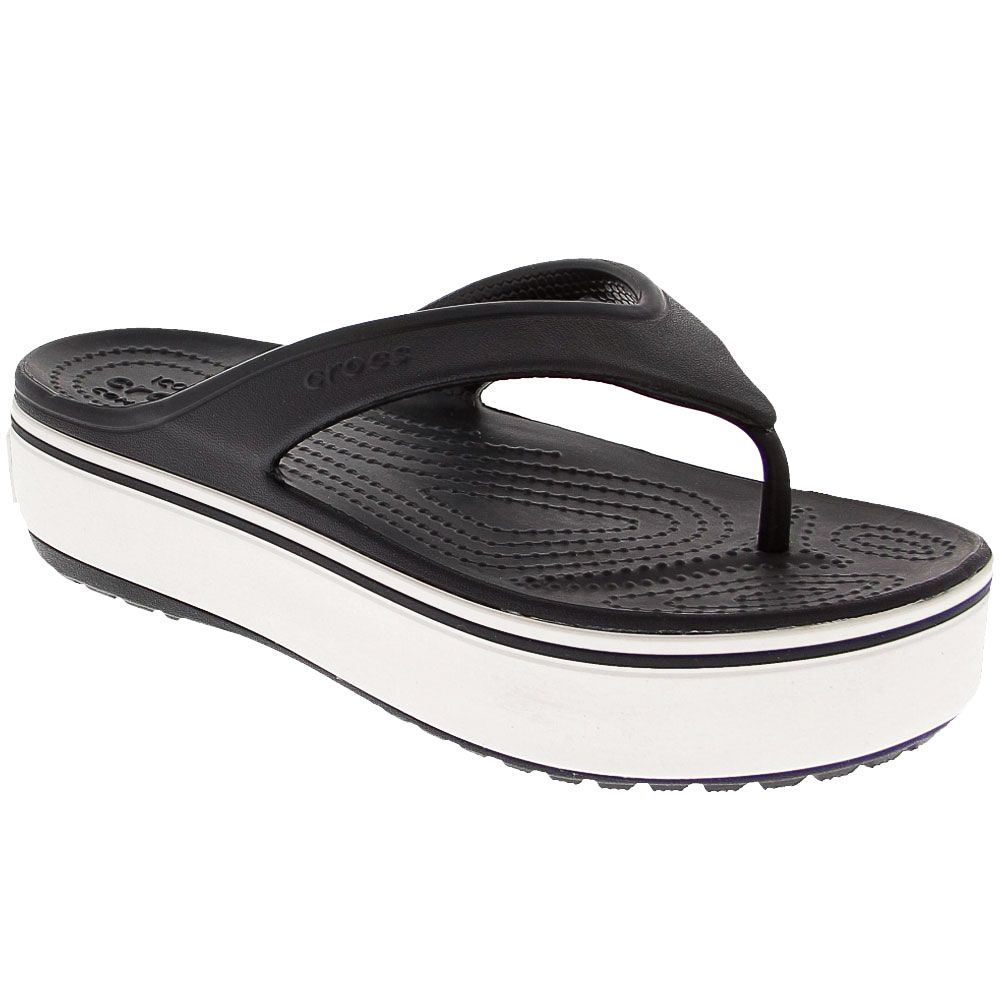 Crocs Classic Flip Flip Flops - Mens Black White