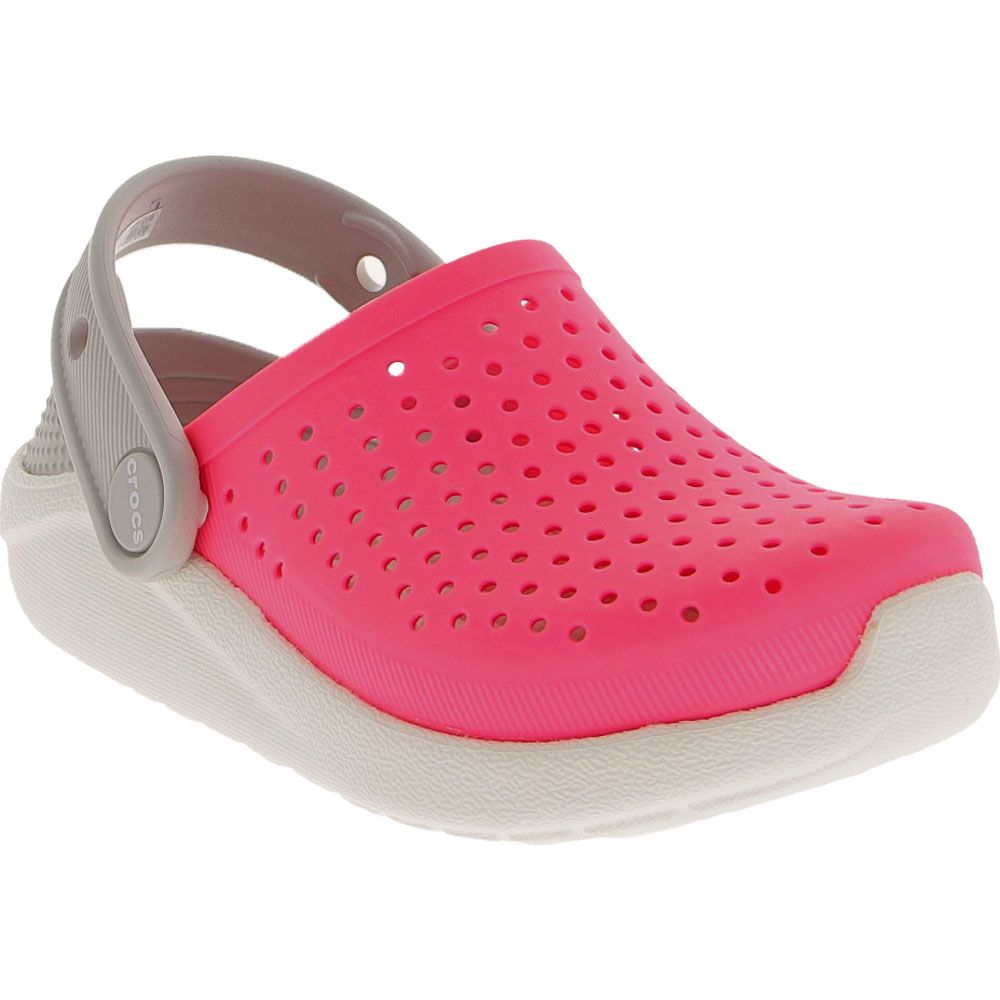 Crocs Lite Ride Clog Water Sandals - Girls Pink White