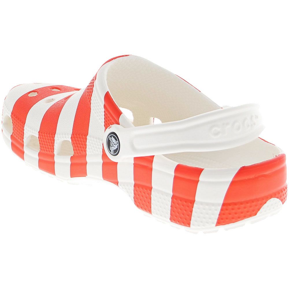 Crocs Classic American Flag Water Sandals - Mens Red White Blue Back View