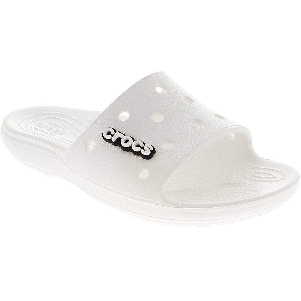 Crocs Classic Crocs Slide Slide Sandals - Mens White