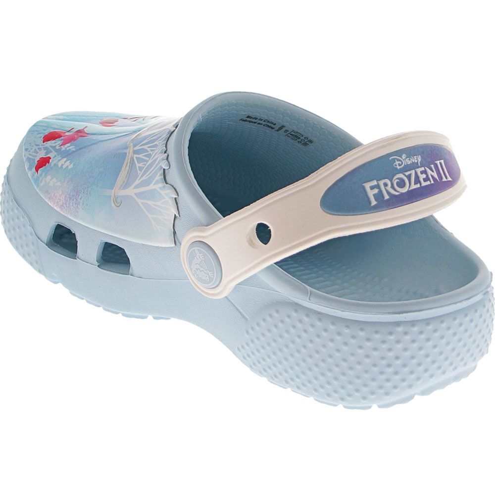 Crocs Frozen 2 Funlab Water Sandals - Girls Mineral Blue Back View