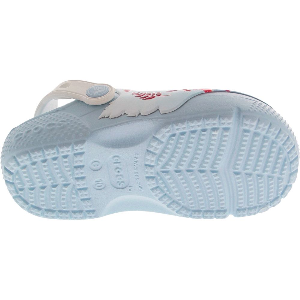 Crocs Frozen 2 Funlab Water Sandals - Girls Mineral Blue Sole View