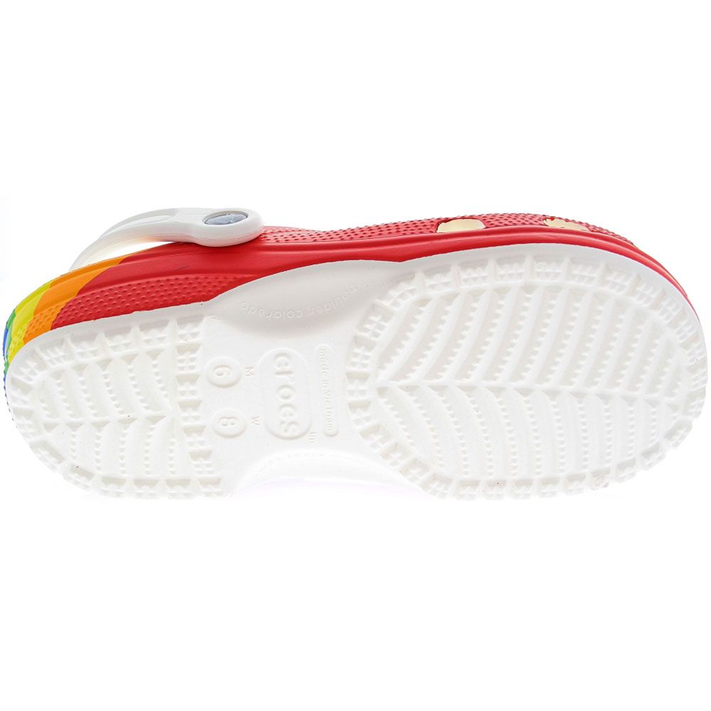 Crocs Classic Rainbow Water Sandals - Mens Multi Rainbow Sole View
