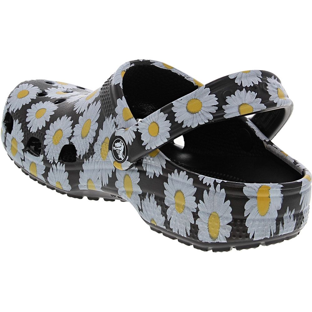 Crocs Classic Vacay Vibes Water Sandals - Mens Black Daisy Back View