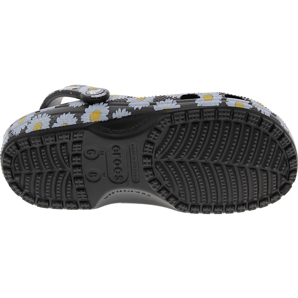 Crocs Classic Vacay Vibes Water Sandals - Mens Black Daisy Sole View