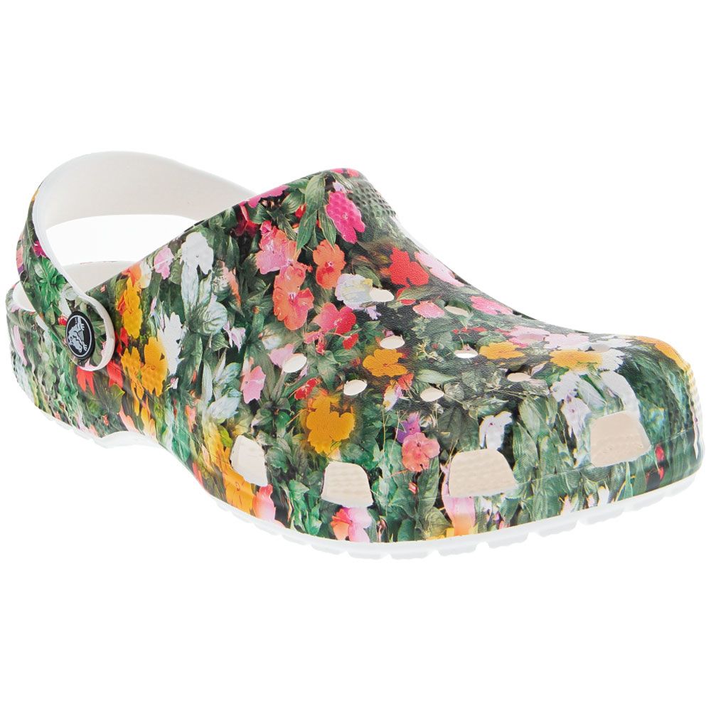 Crocs Classic Printed Floral Water Sandals - Mens White Multi