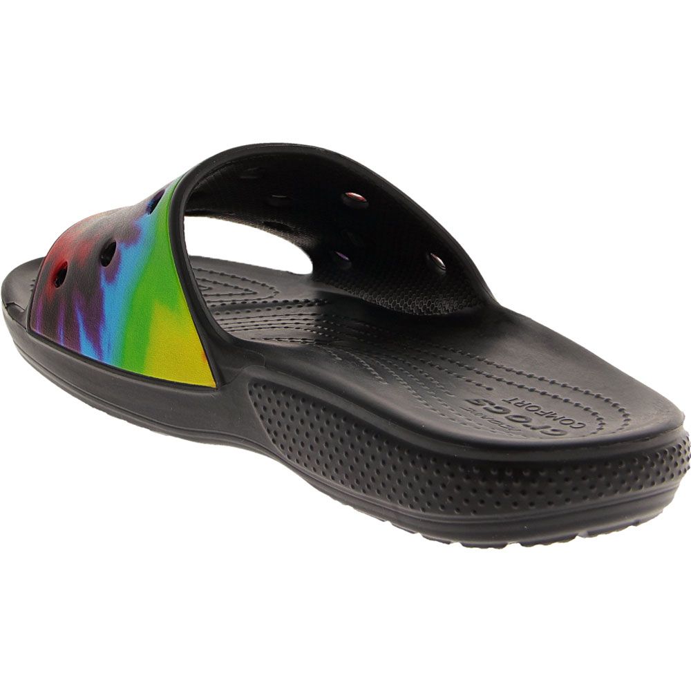 Crocs Classic Croc Slide Ti Slide Sandals - Mens Black Multi Back View