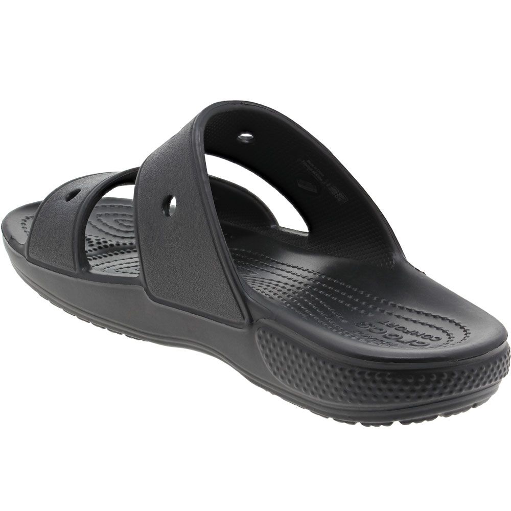 Crocs Classic Sandal Unisex Sandals Black Back View
