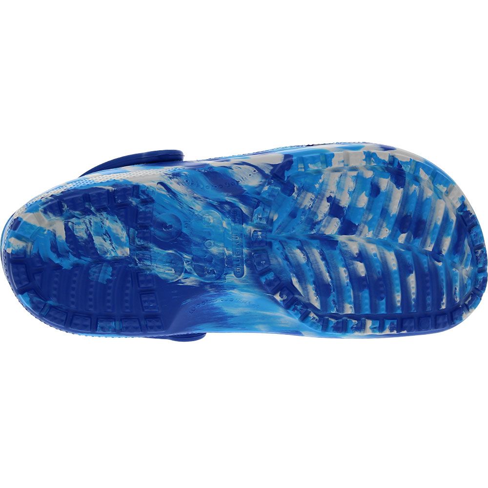 Crocs Classic Marbled Water Sandals - Mens Blue Sole View