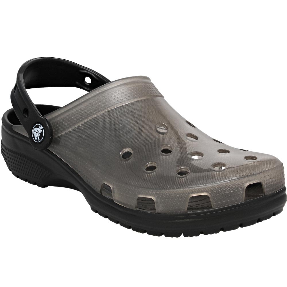 Crocs Classic Translucent Clog Unisex Water Sandals Black