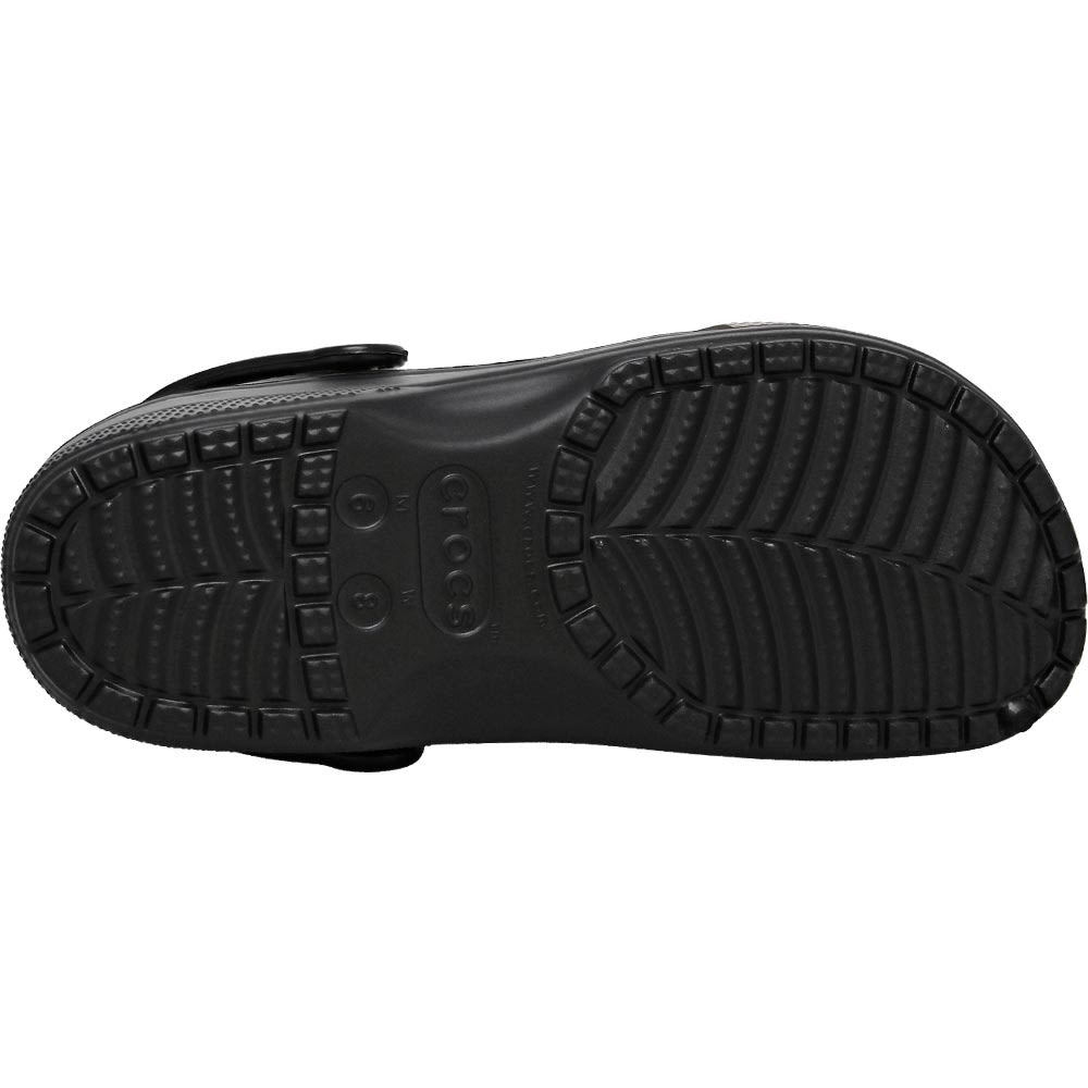 Crocs Classic Translucent Clog Unisex Water Sandals Black Sole View