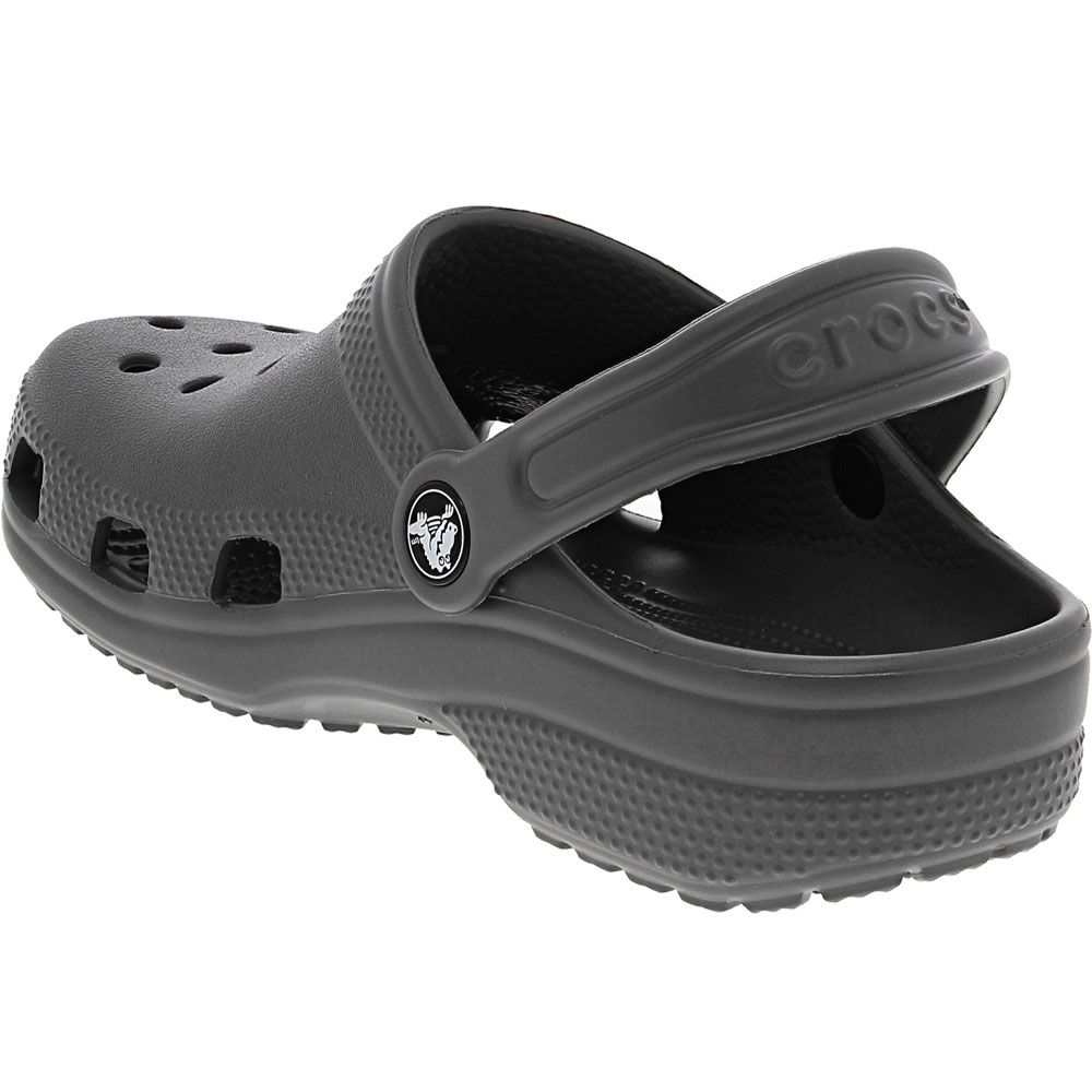 Crocs Classic Clog Kids Sandals Slate Grey Back View