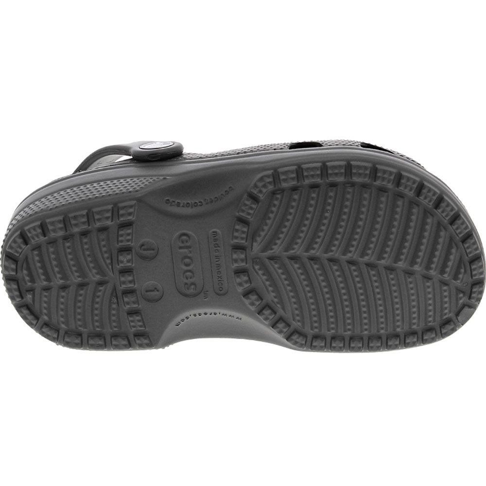 Crocs Classic Clog Kids Sandals Slate Grey Sole View