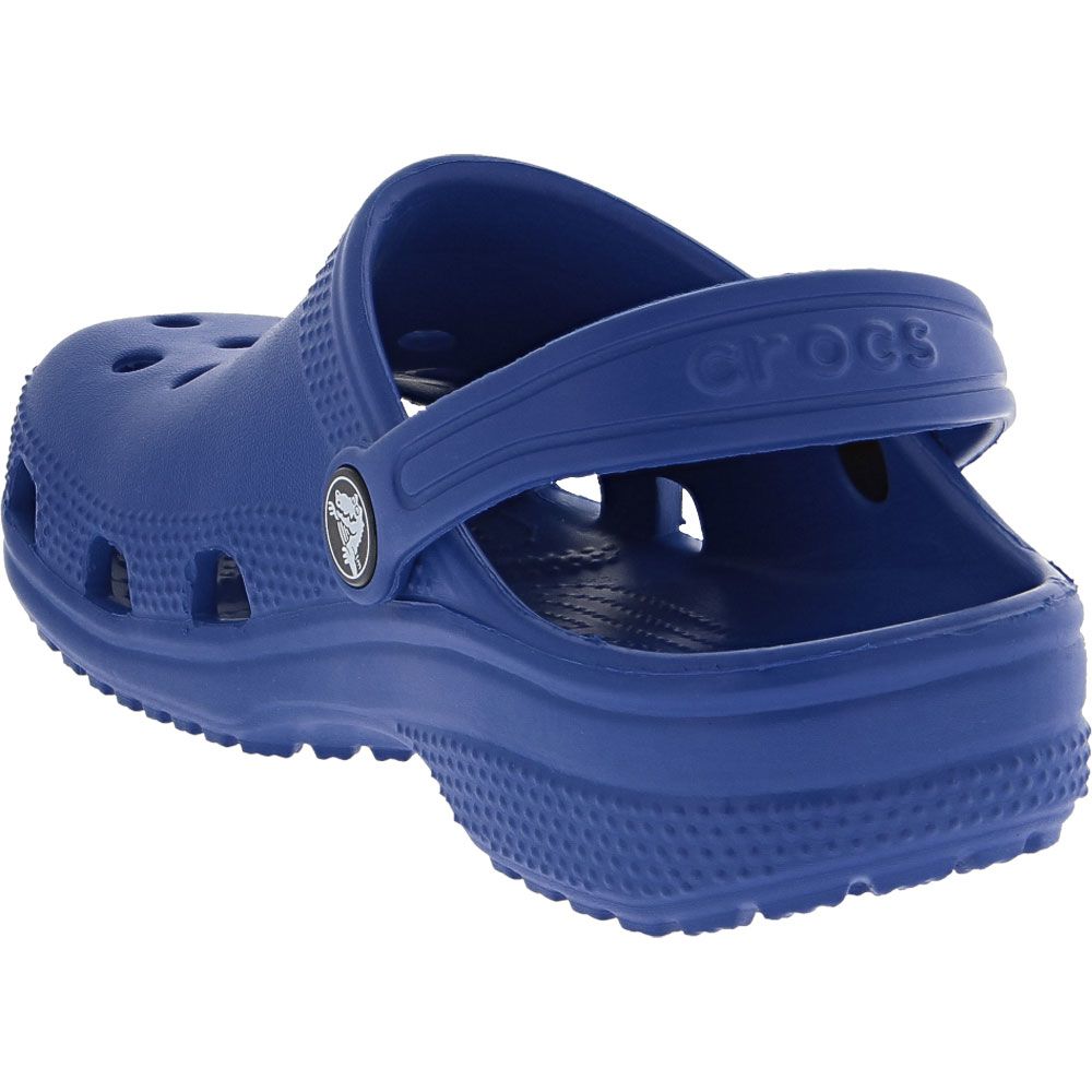 Crocs Classic Clog Kids Sandals Blue Bolt Back View