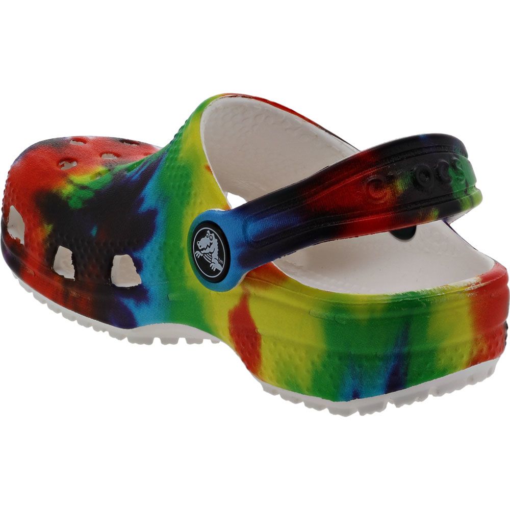 Crocs Classic Tie Dye Clog Toddler Sandals Multi Back View