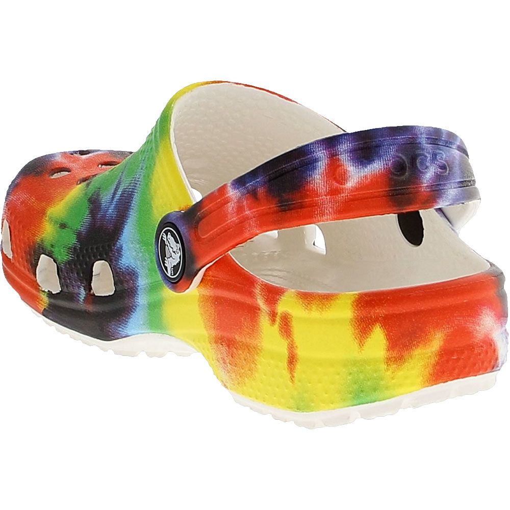Crocs Classic Tie Dye Youth Water Sandals Multi Back View