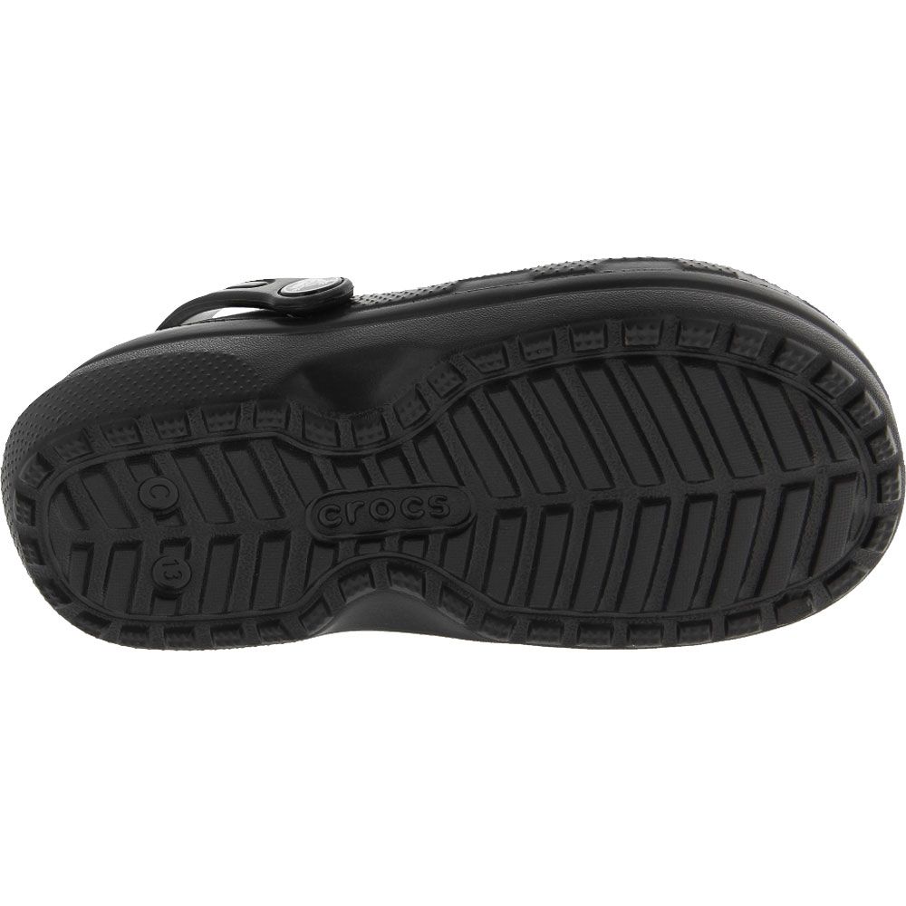 Crocs Classic Lined Clog K Water Sandals - Boys | Girls Black Sole View
