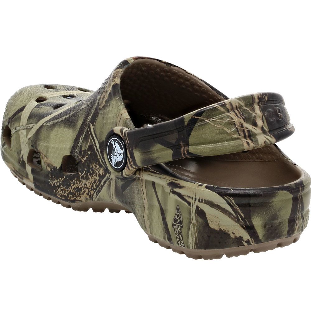 Crocs Classic Realtree Clog 2 Toddler Sandals Camouflage Back View