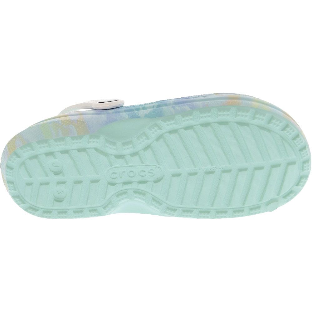 Crocs Classic Lined Out Of This World Kids Clogs Pastel Clouds Sole View
