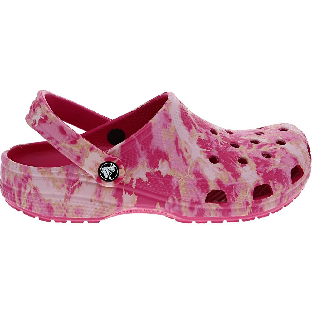 Crocs Classic Beach Dye Clog Water Sandals - Mens Candy Pink Side View
