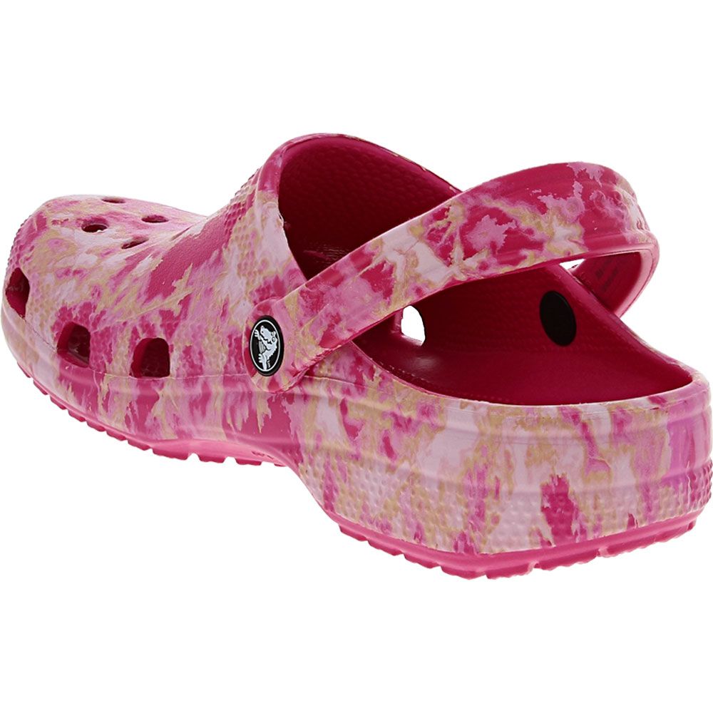 Crocs Classic Beach Dye Clog Water Sandals - Mens Candy Pink Back View