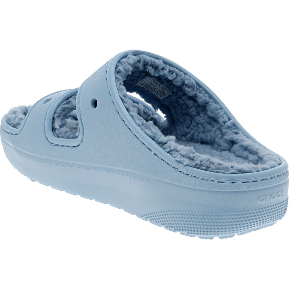 Crocs Cozzzy Sandal Sandals - Womens Blue Calcite Back View