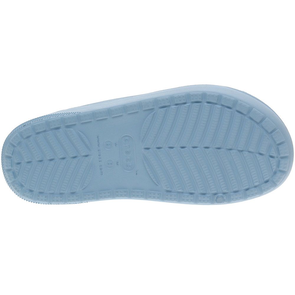 Crocs Cozzzy Sandal Sandals - Womens Blue Calcite Sole View