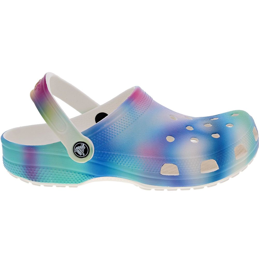 Crocs Classic Solarized Clog Unisex Water Sandals White Multi Side View