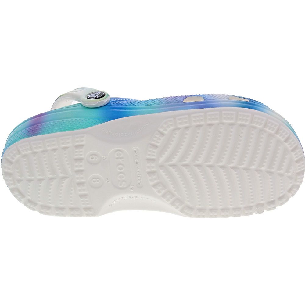 Crocs Classic Solarized Clog Unisex Water Sandals White Multi Sole View