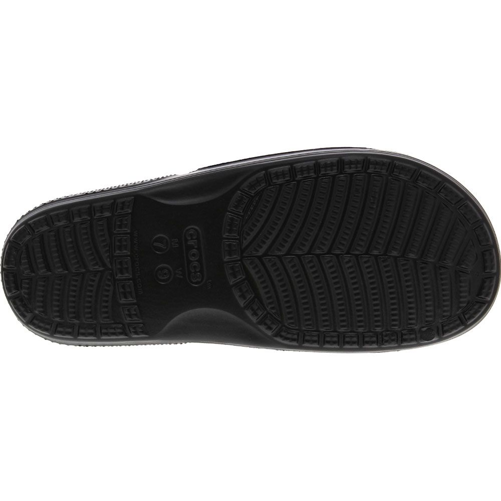 Crocs Classic Slide Tie-Dye Unisex Sandals Black Tie Multi Sole View