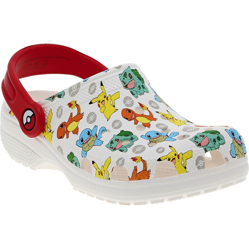 Crocs Classic Pokemon Clog Kids Sandals - Boys | Girls White Multi